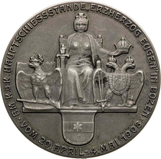 Stříbrná medaile 1908 - avers