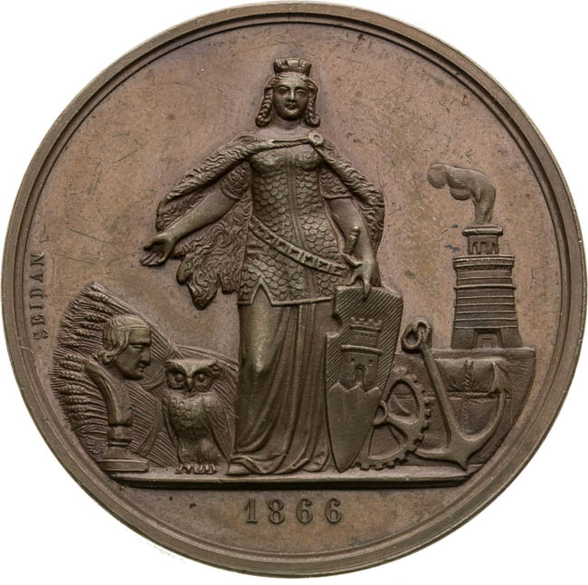 Medaile 1866 - revers