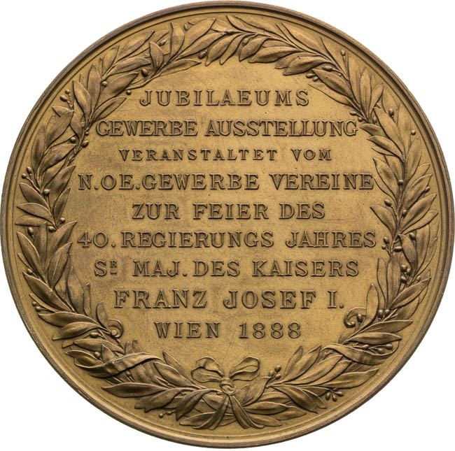 Medaile 1888 - revers