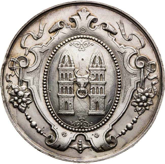 Stříbrná medaile 1893 - avers
