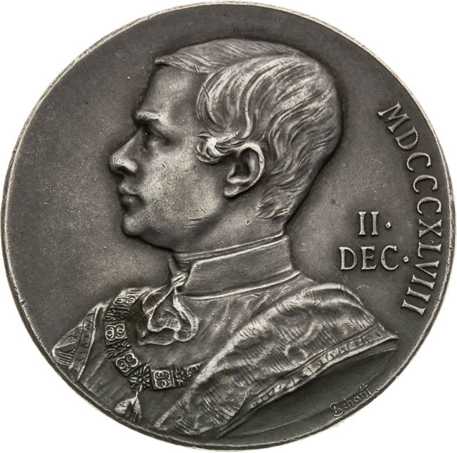 Stříbrná medaile 1898 - revers