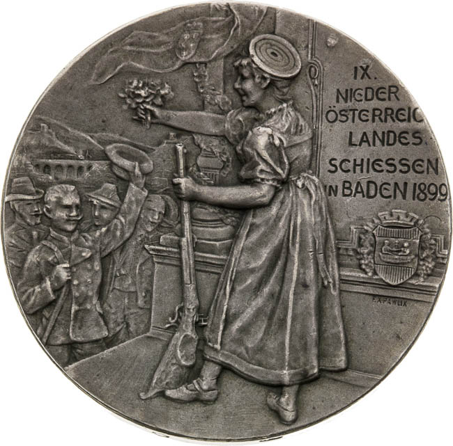 Stříbrná medaile 1899 - revers