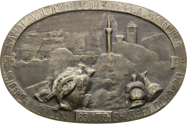 Jednostranná plaketa 1915-1916 - avers