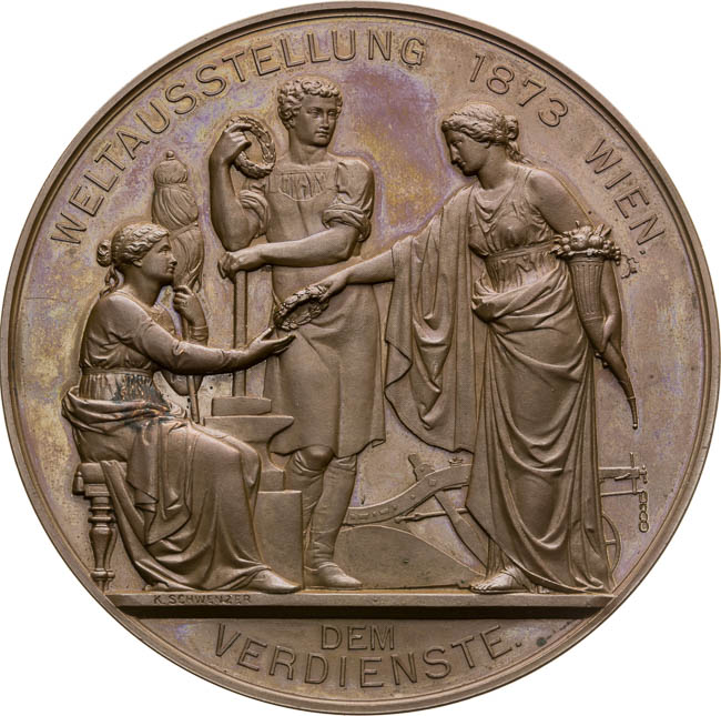 Medaile 1873 - revers