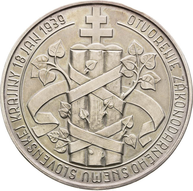 Strieborná medaila 1939 - reverz