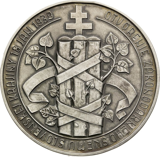 Strieborná medaila 1939 - reverz