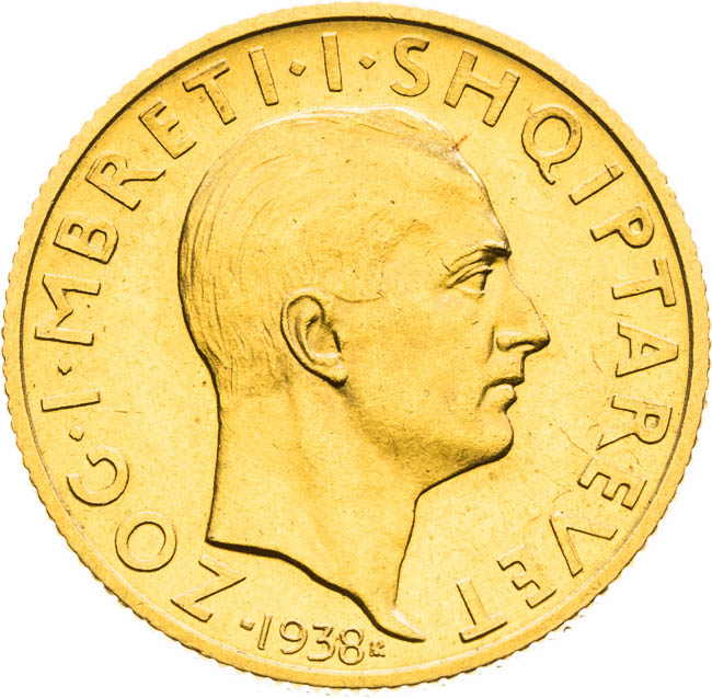 20 Franga Ari 1938 - front