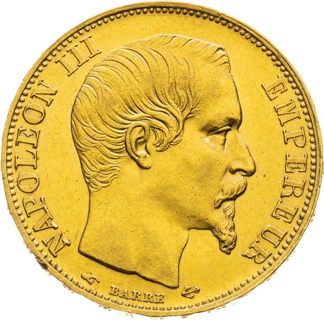 20 Frank 1857 - averz