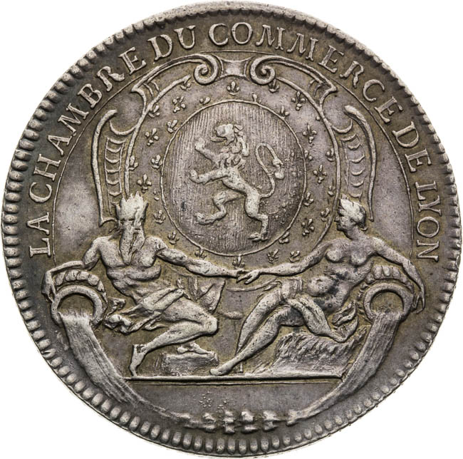 Strieborný žetón (1723) - averz