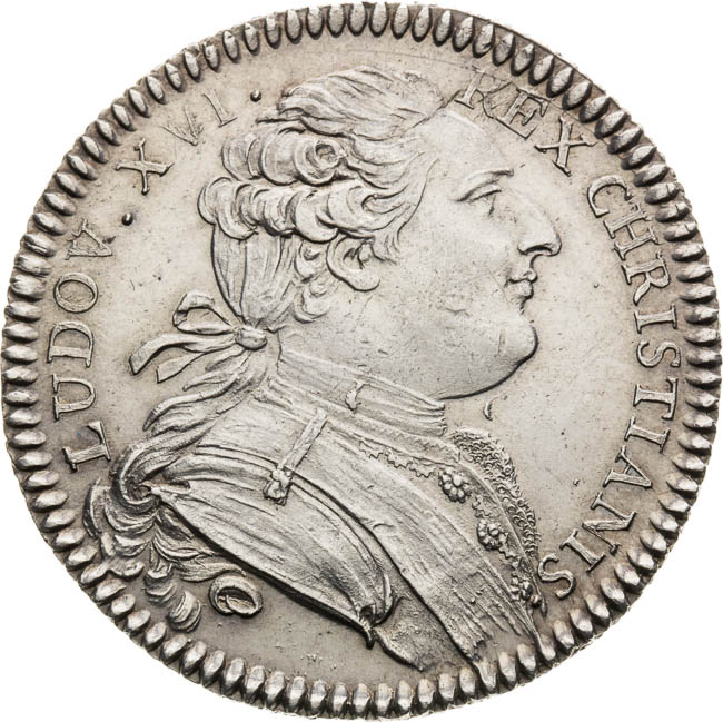 Strieborný žetón 1784 - averz
