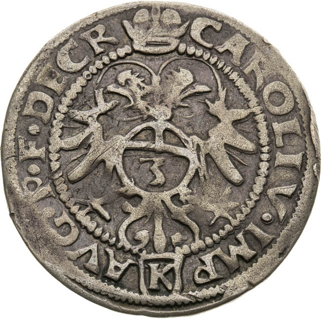 3 Krejcar 1553 - revers