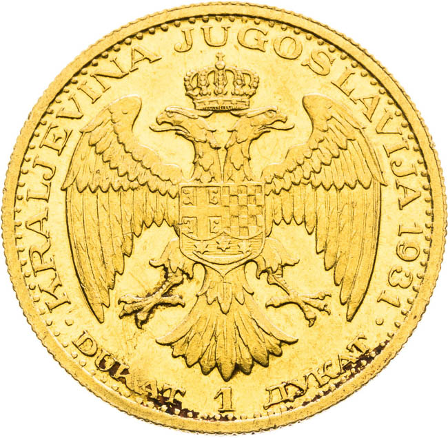 Dukát 1931 - revers