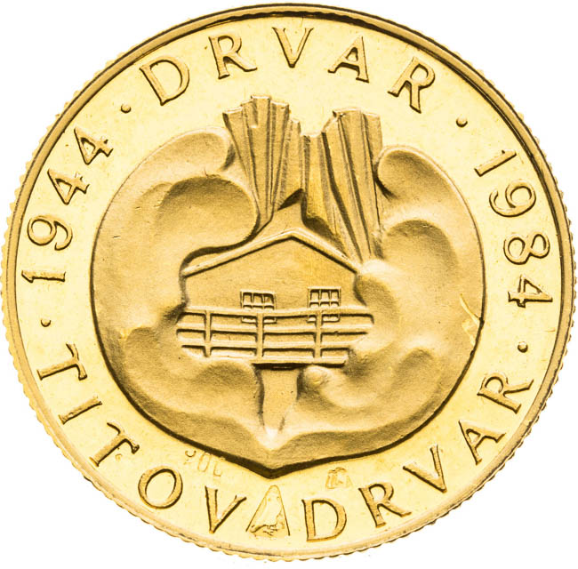 Zlatá medaile 1984 - revers