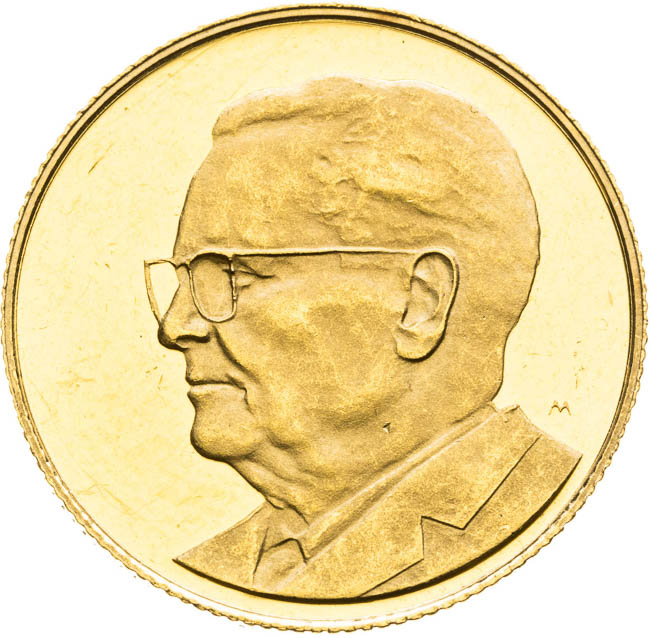 Zlatá medaile 1987 - avers