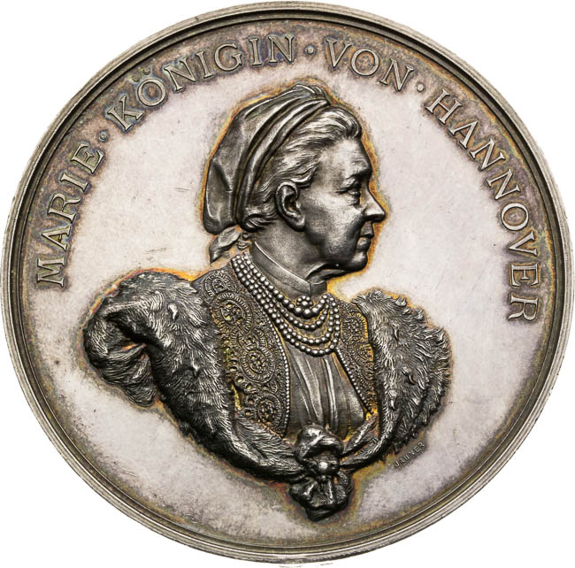 Stříbrná medaile 1898 - avers