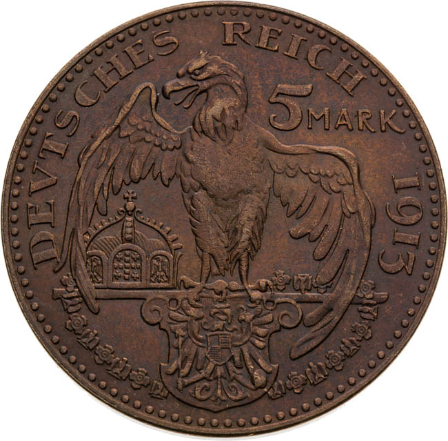 5 Marka 1913 (zkouška) - reverz