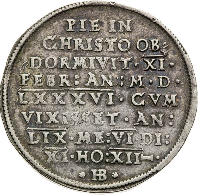 Thaler 1586 - back