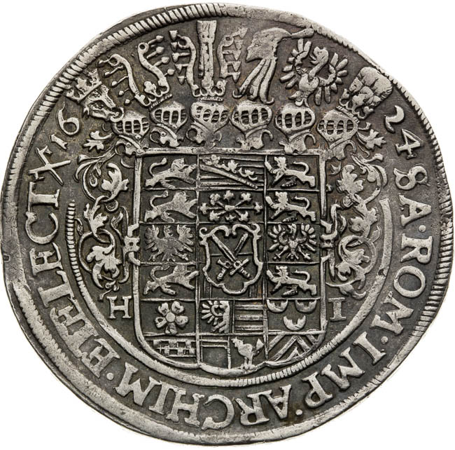 Thaler 1624 - back