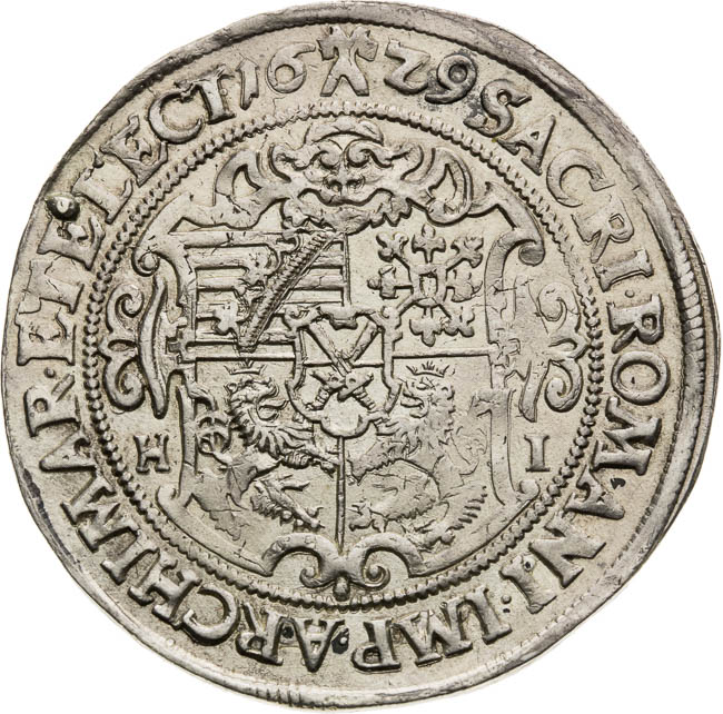 1/2 Thaler 1629 - back