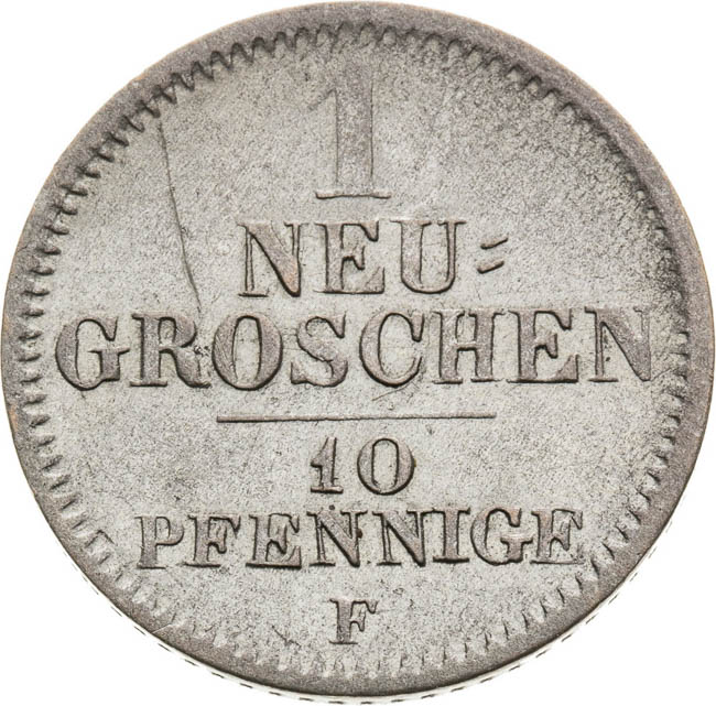 10 Pfennig 1849 - back