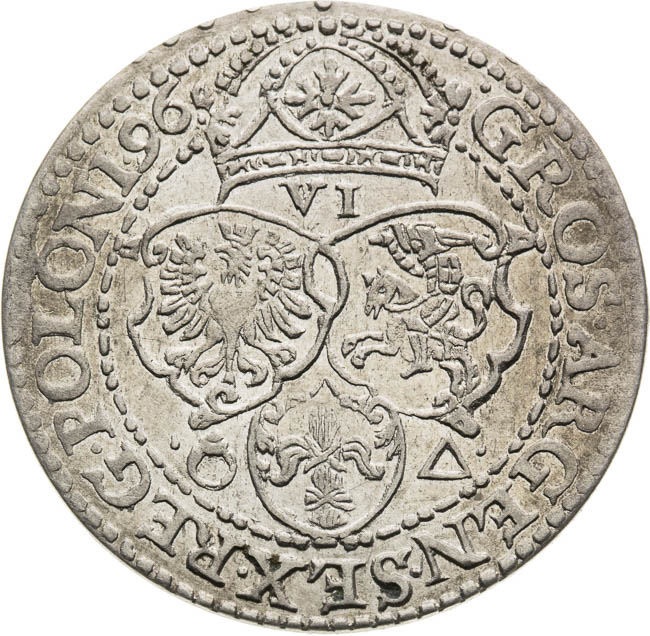 6 Groschen 1596 - back