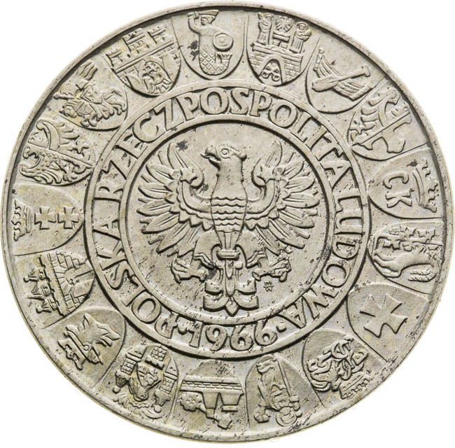 100 Zloty 1966 - front