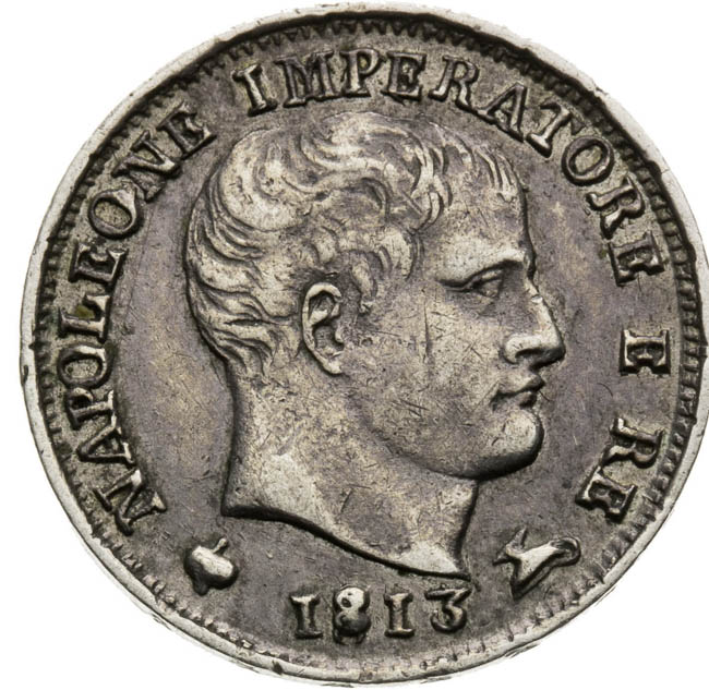 5 Soldi 1813 - front