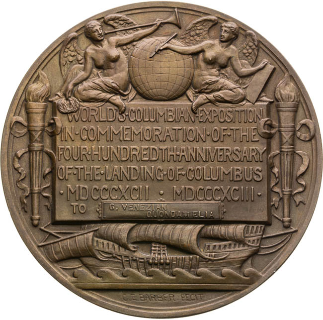 Medal 1892 - back