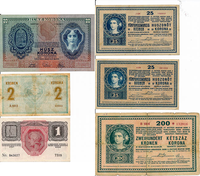 Album of banknotes (59 pcs) - front