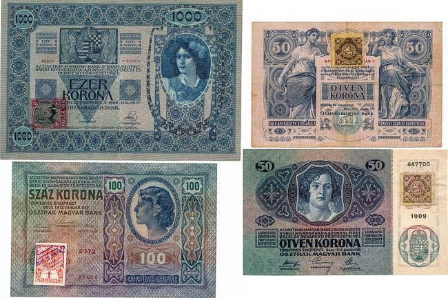 Album of banknotes (16 pcs) - front