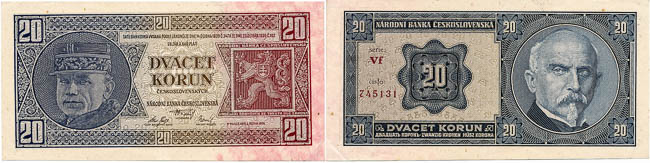 20 Koruna 1926 - front