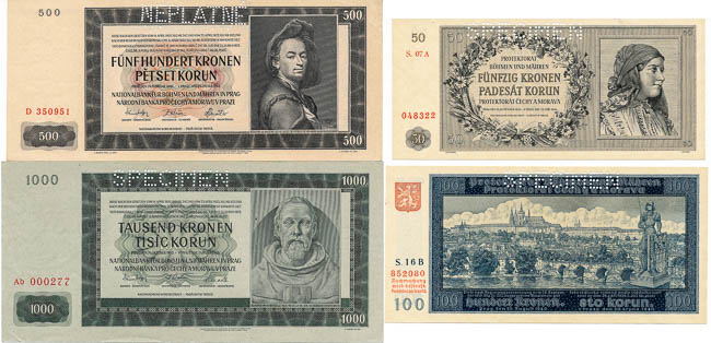 Album of banknotes (18 pcs) - front