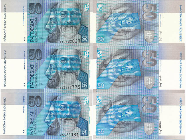 50 Koruna 1993 (3 pcs) - front