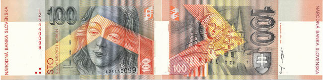100 Koruna 1999 L - front
