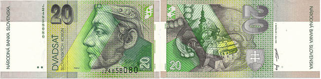 20 Koruna 1999 J - front