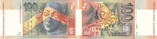 100 Koruna 1999 L - front