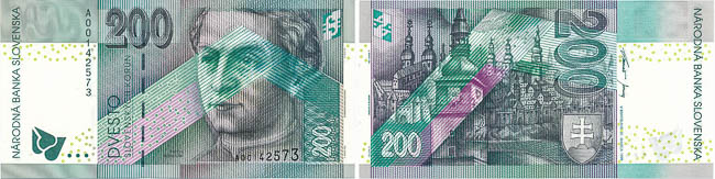 200 Koruna 1999 A - front
