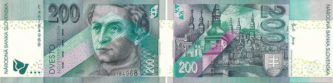 200 Koruna 2002 E - front