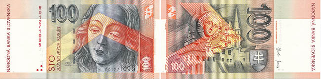 100 Koruna 2004 R - front