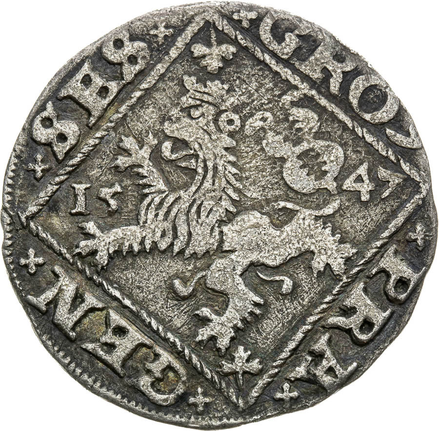Prague Groschen 1547 - back