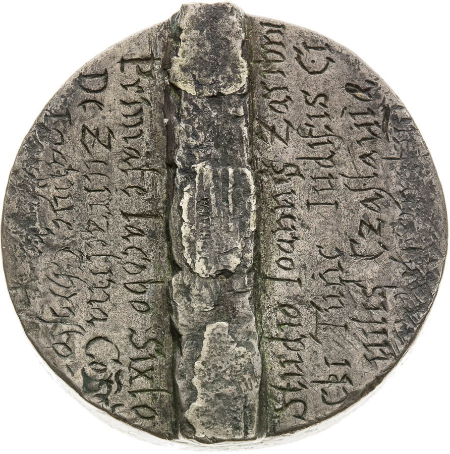 Silver stamp seal 1607 - front
