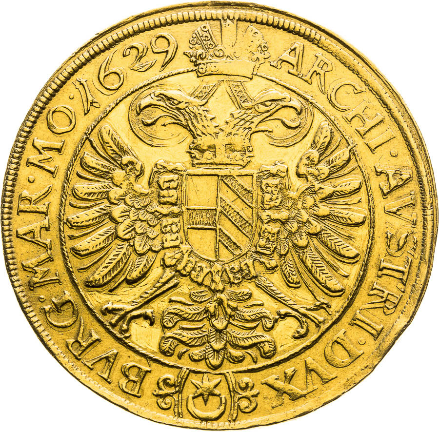 10 Ducats 1629 - back