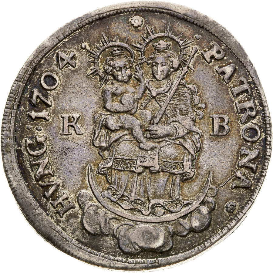 1/2 Thaler 1704 - back