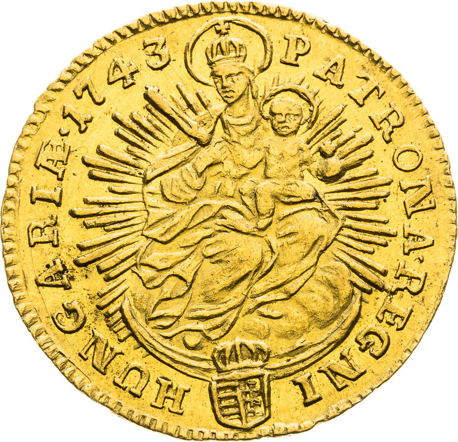 Ducat 1743 - back