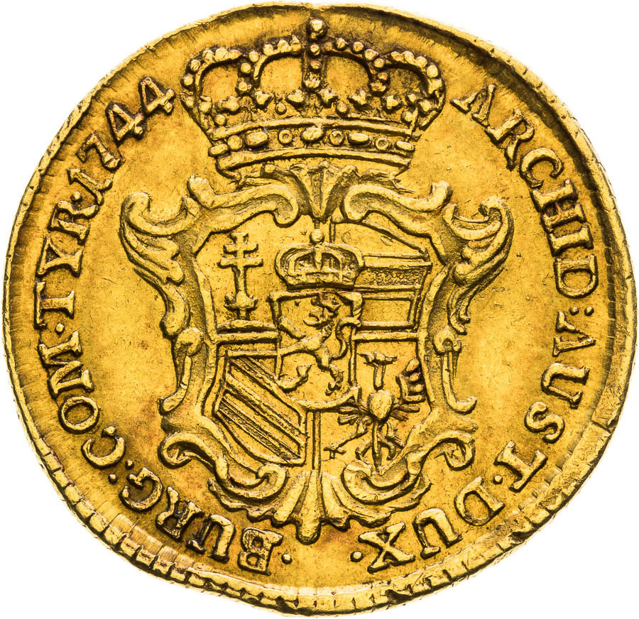 Ducat 1744 - back