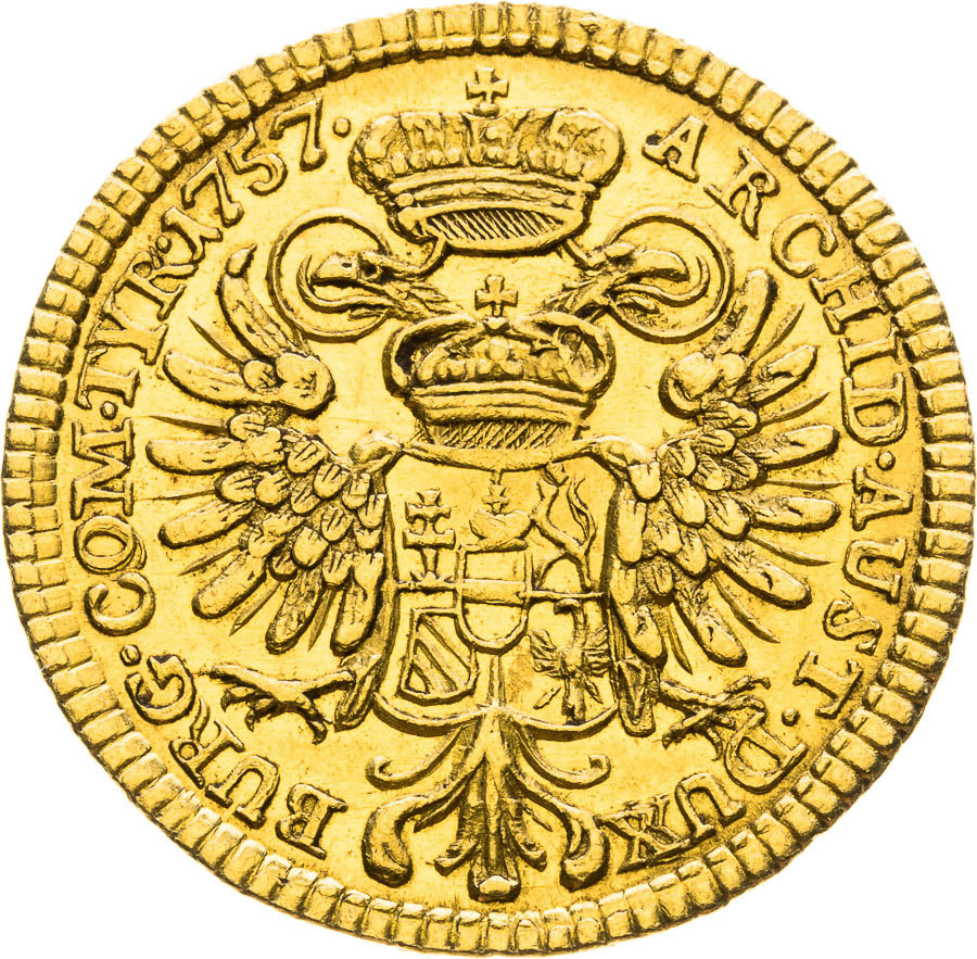 Ducat 1757 - back