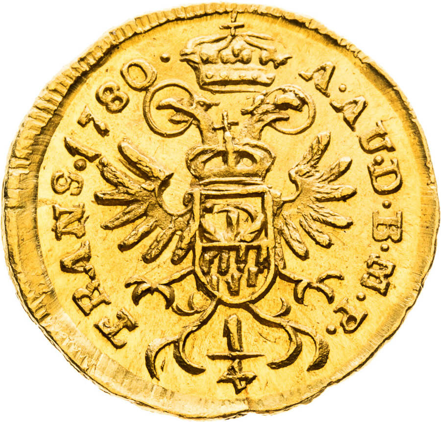 1/4 Ducat 1780 - back
