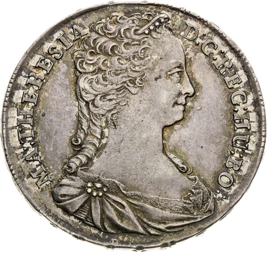 1/2 Thaler 1744 - front