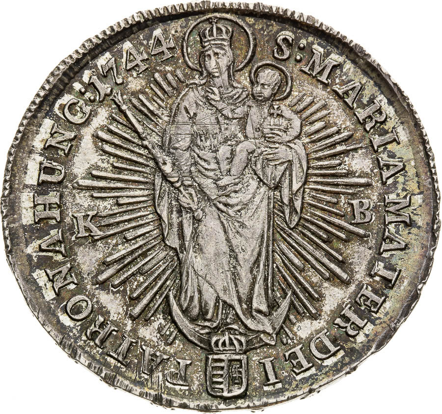 1/2 Thaler 1744 - back