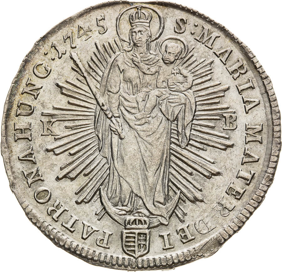 1/2 Thaler 1745 - back